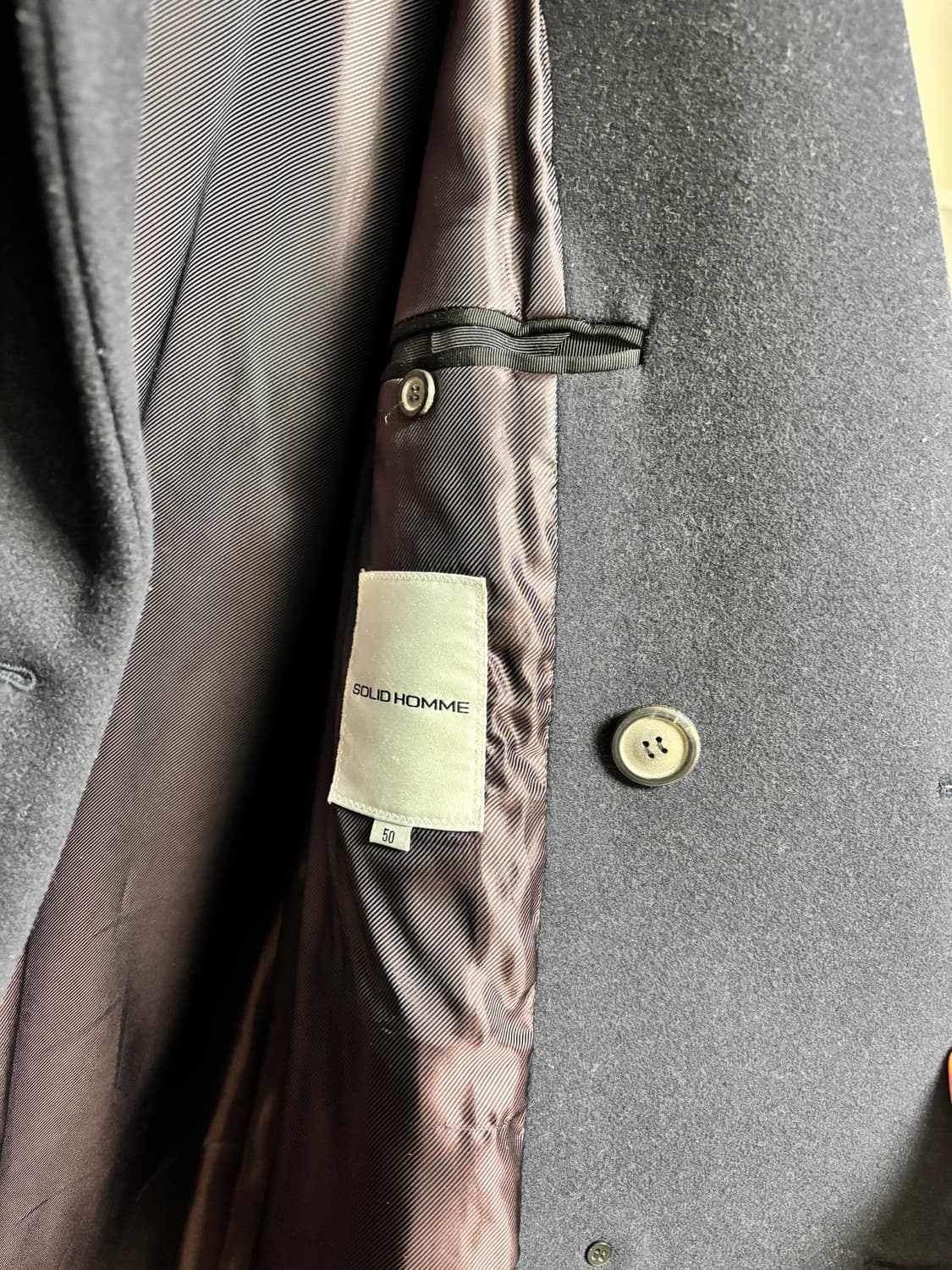 솔리드옴므 캐시미어 롱코트 / 50 size 상품이미지2