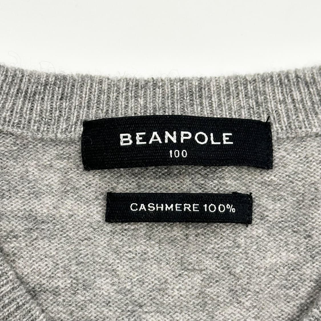빈폴 클래식 로고 그레이 캐시미어 니트 (L) 상품이미지4