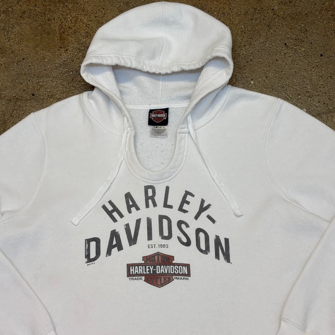00s 미국 빈티지 할리데이비슨 빅로고 후드티 후드집업 상품이미지3