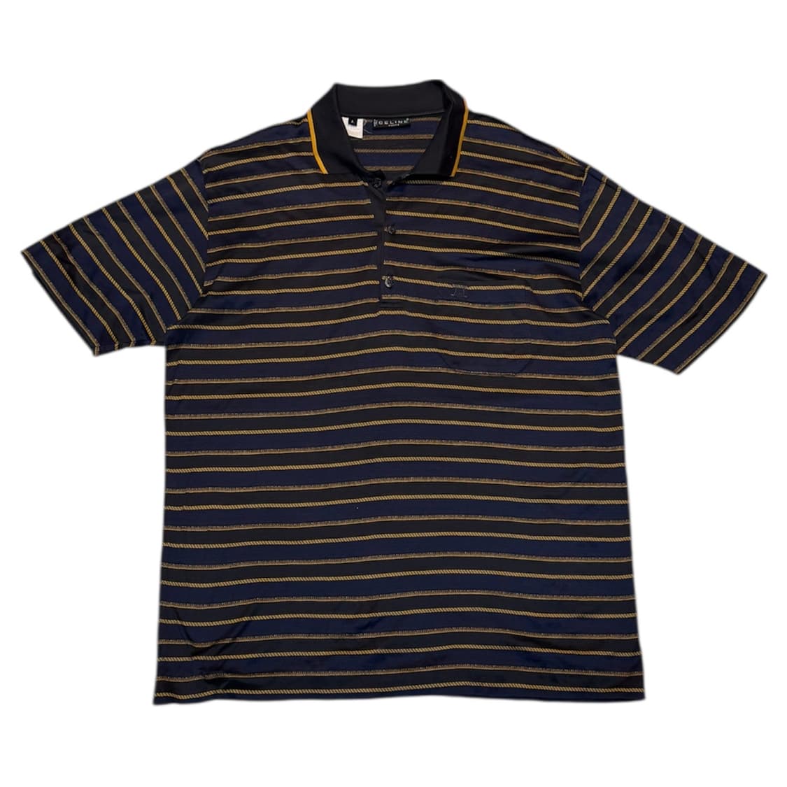 90s 올드 셀린느 옴므 아카이브 스트라이프 반팔 카라티 상품이미지1