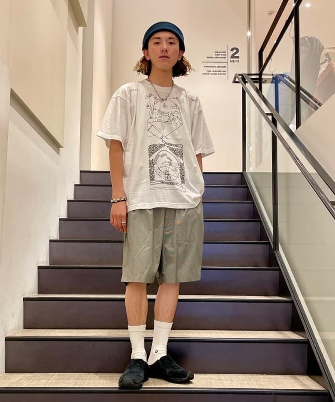 BEAMS 2 Pleats Check Shorts 상품이미지4