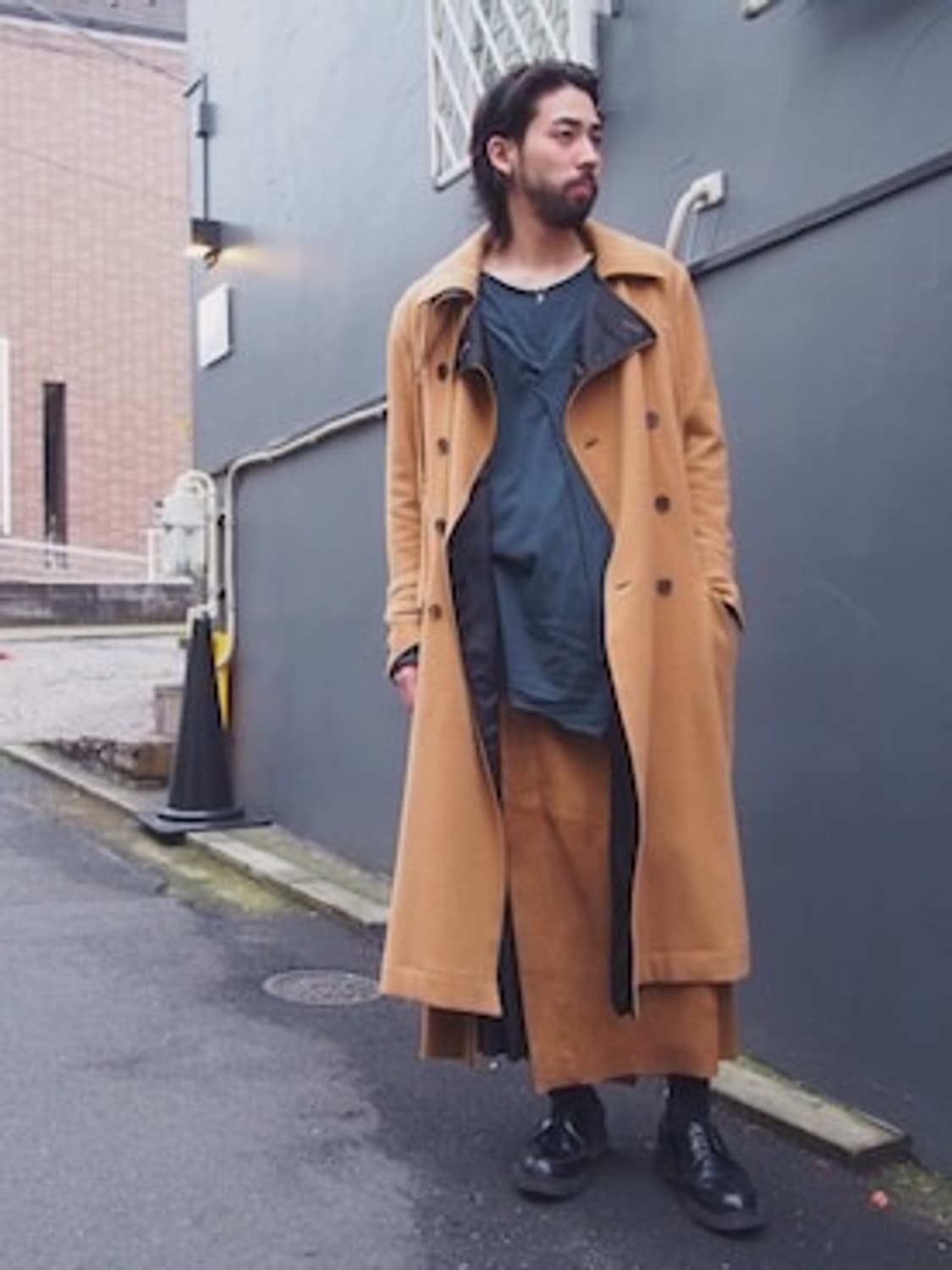 Bed J.W. Ford  2017 소매브레스트 하이넥커프 더블 롱 코트 상품이미지1