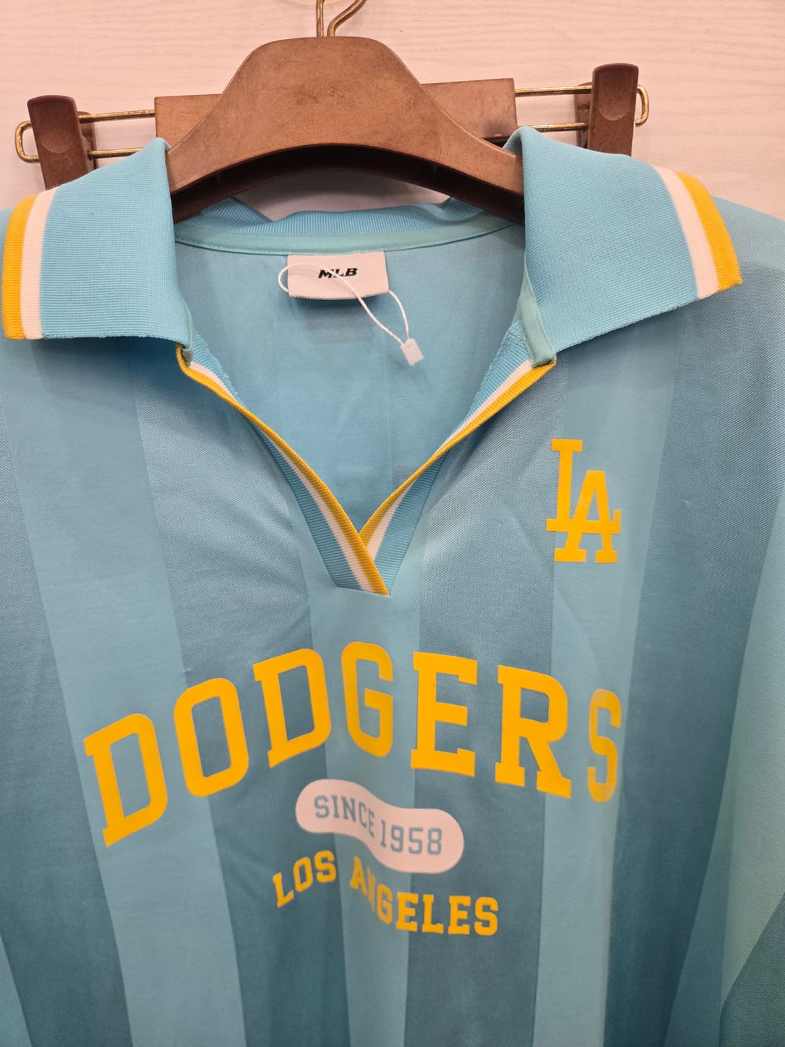 M,95 )) MLB 엠엘비 LA다저스 카라 반팔티셔츠! 상품이미지2