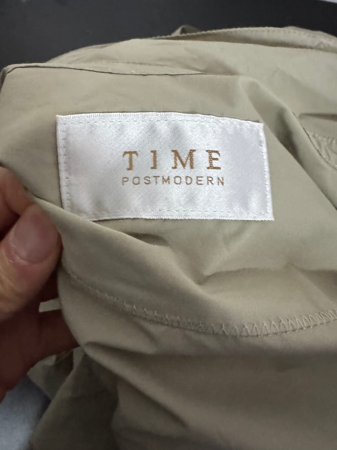 여성 한섬 타임 Time 하프 벨티드 트렌치코트 베이지 상품이미지2