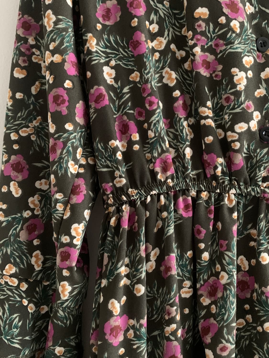 Flower Shirts Dress(Khaki) 상품이미지5