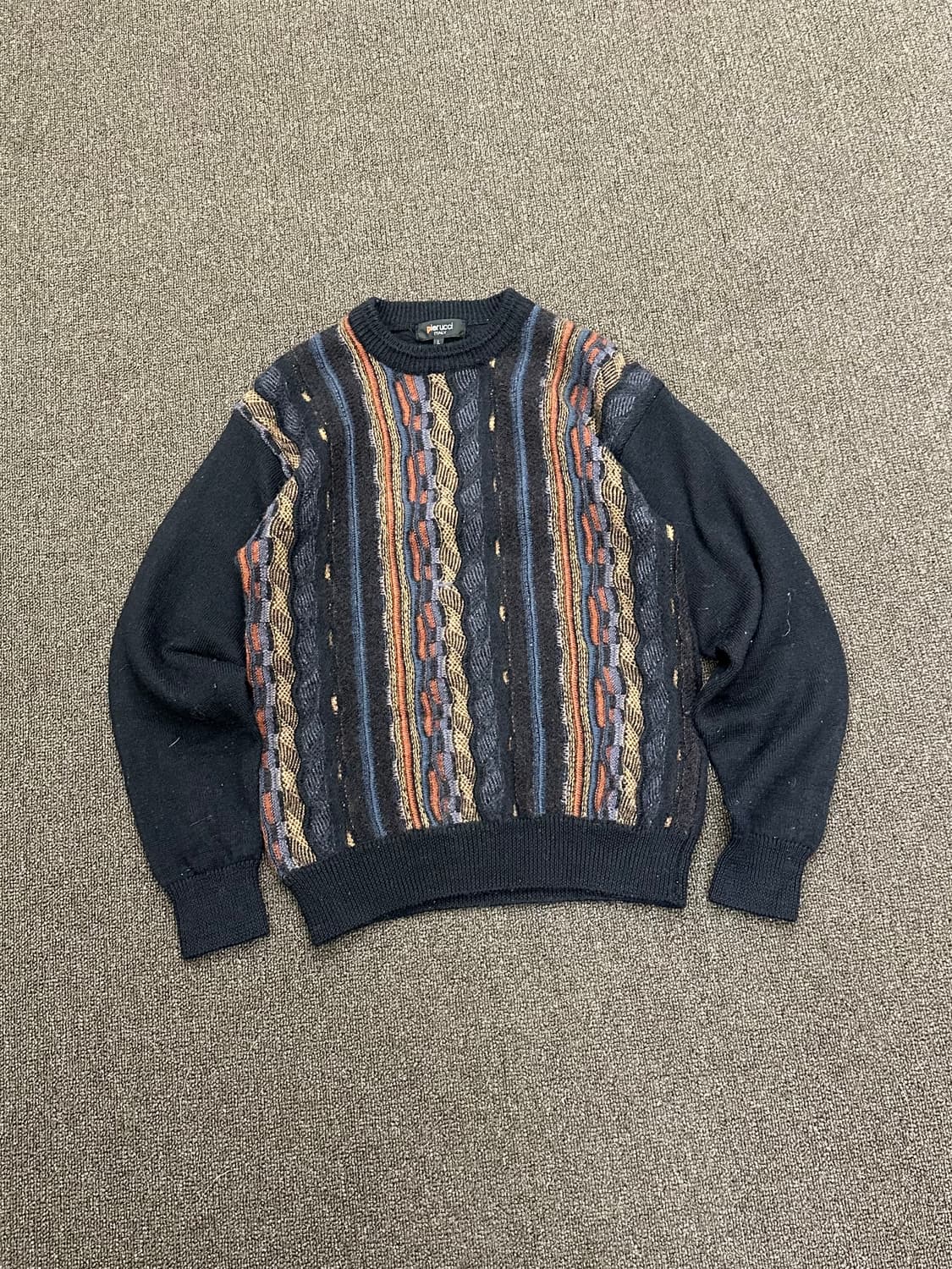 L)빈티지 Italy 울 케이블 니트 스웨터 상품이미지1