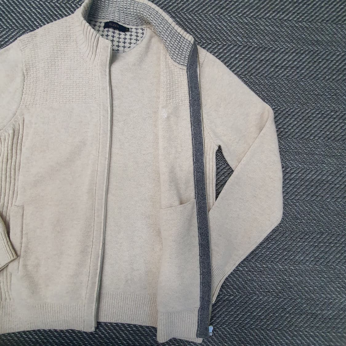 올젠 울 니트 집업 가디건 남자105 상품이미지5