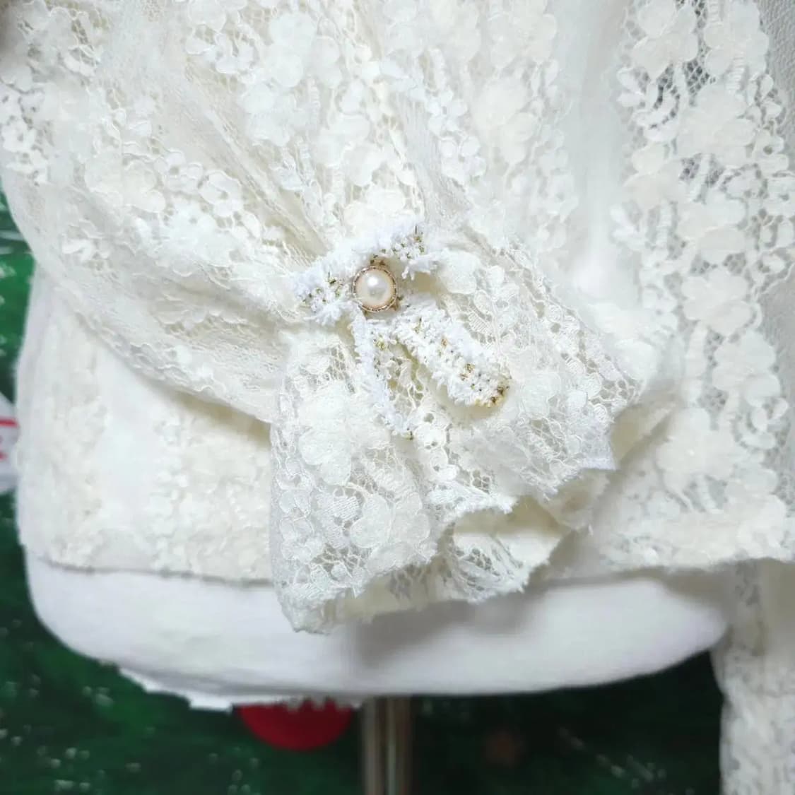 일본빈티지 시스루 겨울블라우스 상품이미지3