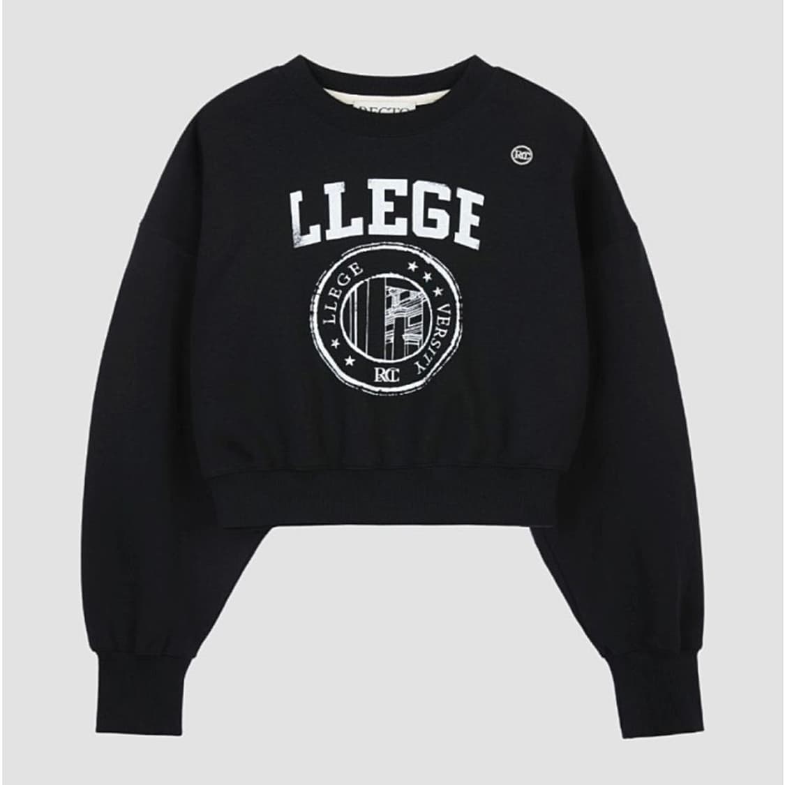 렉토 llege 로고 스웻셔츠 맨투맨 블랙 상품이미지1