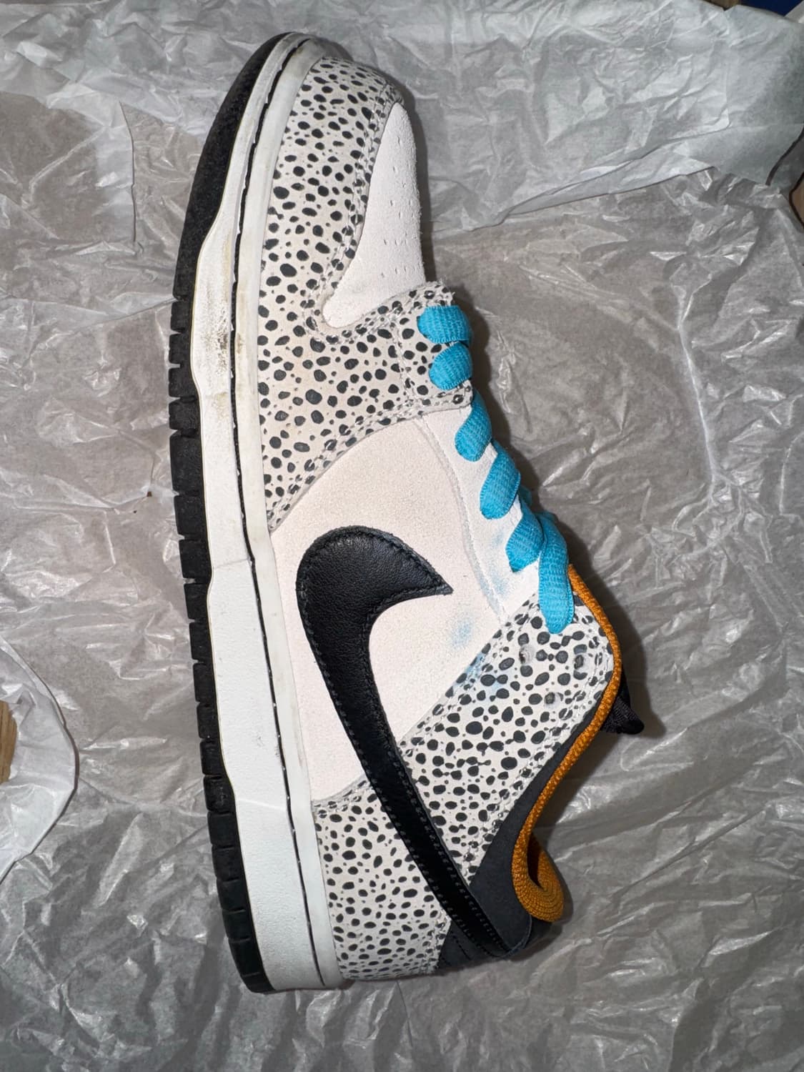 중고 sb 덩크 로우 프로 일렉트릭 팬텀 앤 블랙 270 팝니다. 상품이미지7