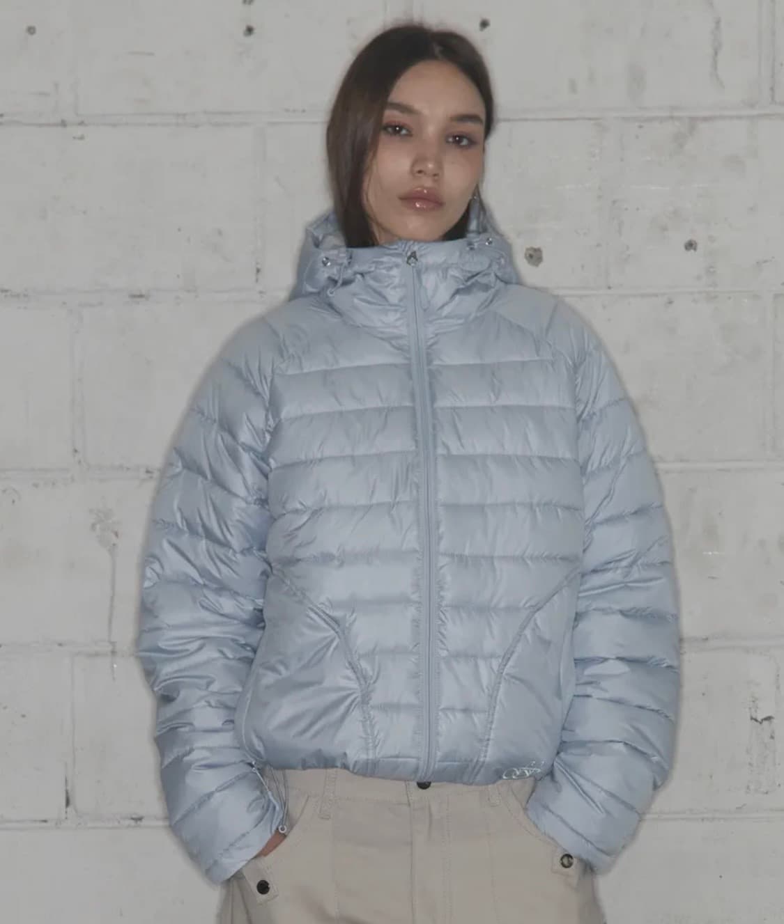 팬시클럽 경량패딩 스카이블루 상품이미지1