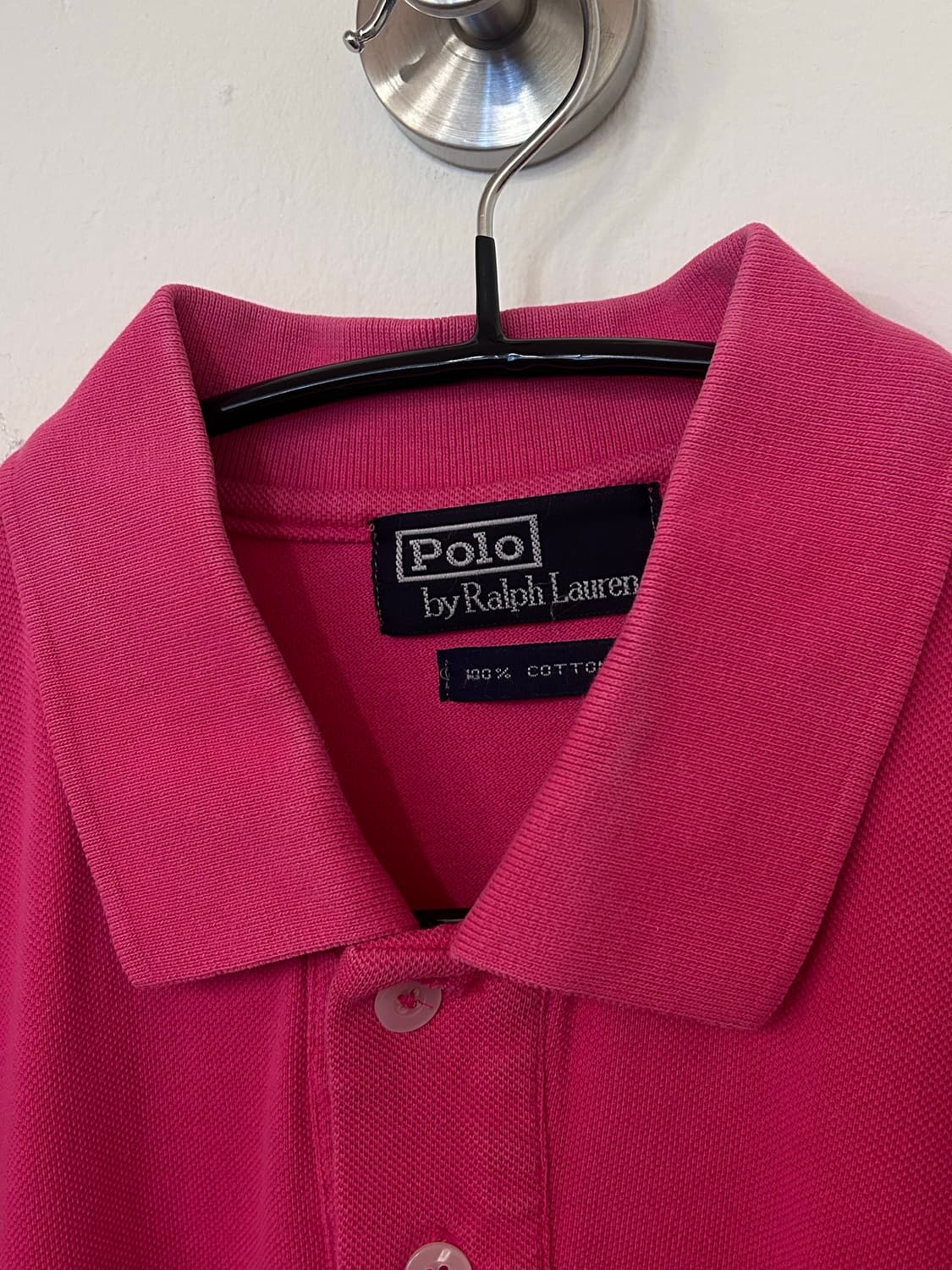 폴로 랄프로렌 핑크색 긴팔 카라티 L 상품이미지4