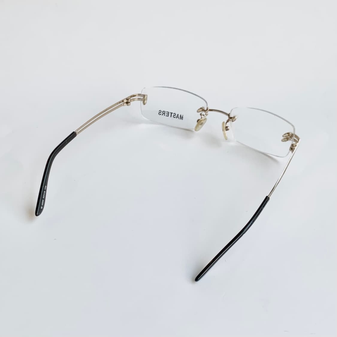 [픽키-729] 데드스탁 무테 사각 초경량 메탈 빈티지안경 상품이미지5