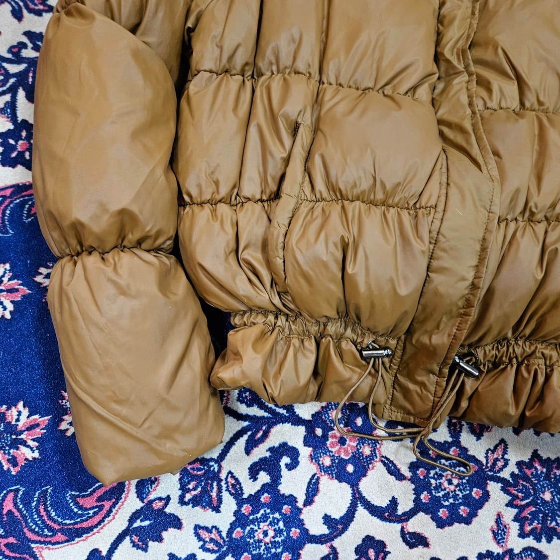 스테파넬(STEFANEL) 벨트 스트렙 다운 크롭 패딩 M size 상품이미지4