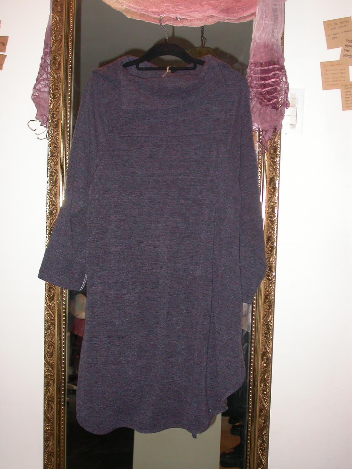 Vintage purple long knit t-shirt 상품이미지1