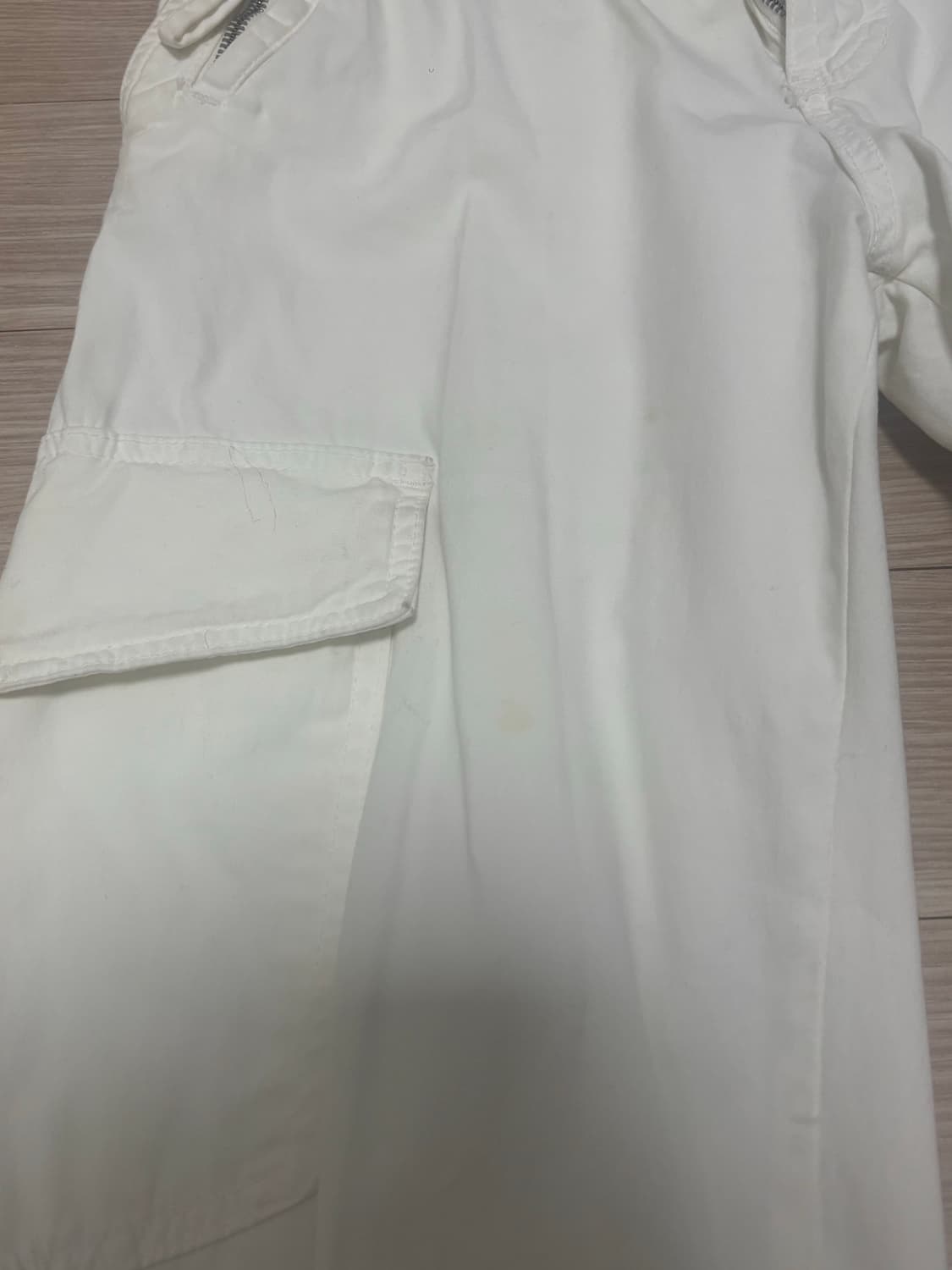 자라 화이트 카고 팬츠 상품이미지5