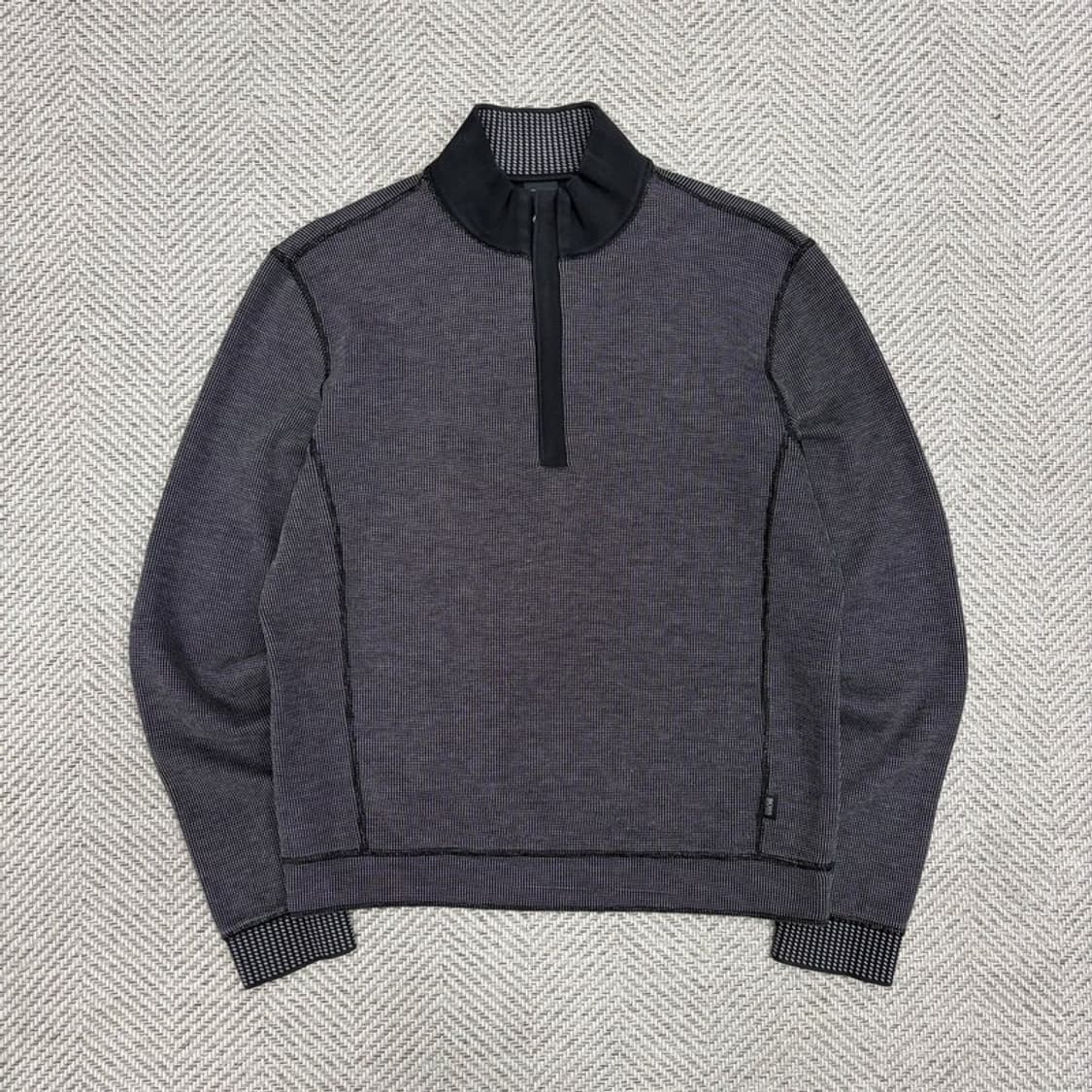 휴고보스 엘보패치 하프집업 니트 v1275 상품이미지1