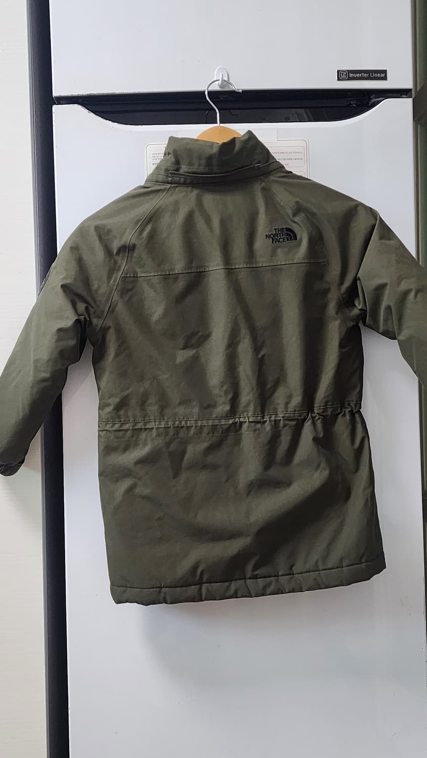 노스페이스 맥머도 키즈 패딩 120 카키 상품이미지2