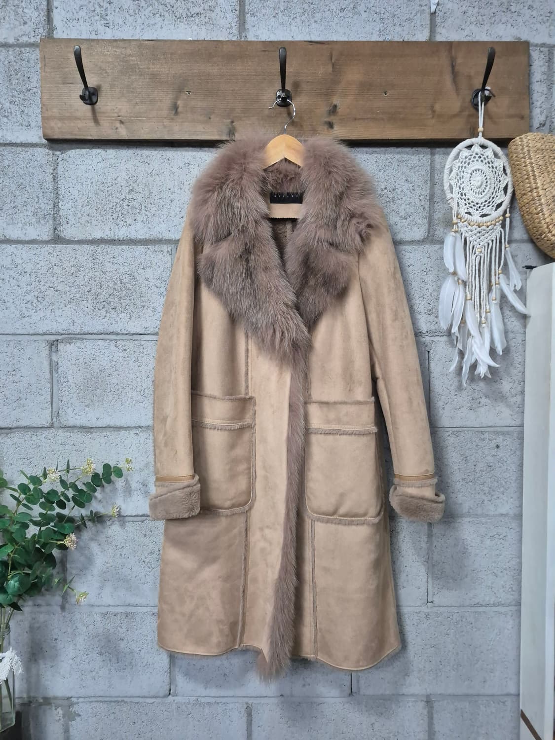 시슬리 롱무스탕코트 상품이미지1