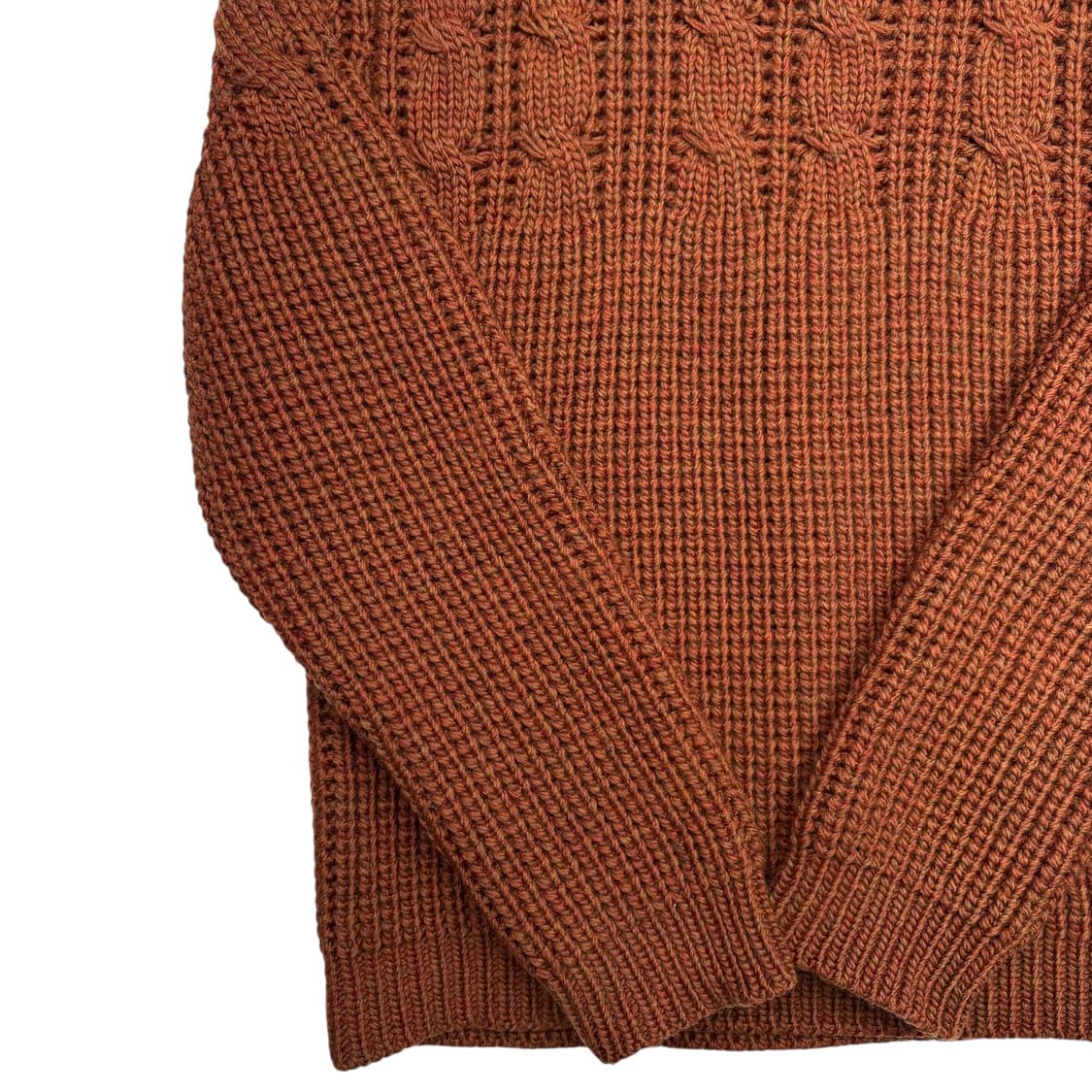 우영미 브라운 믹스패턴 니트 스웨터 L 상품이미지3