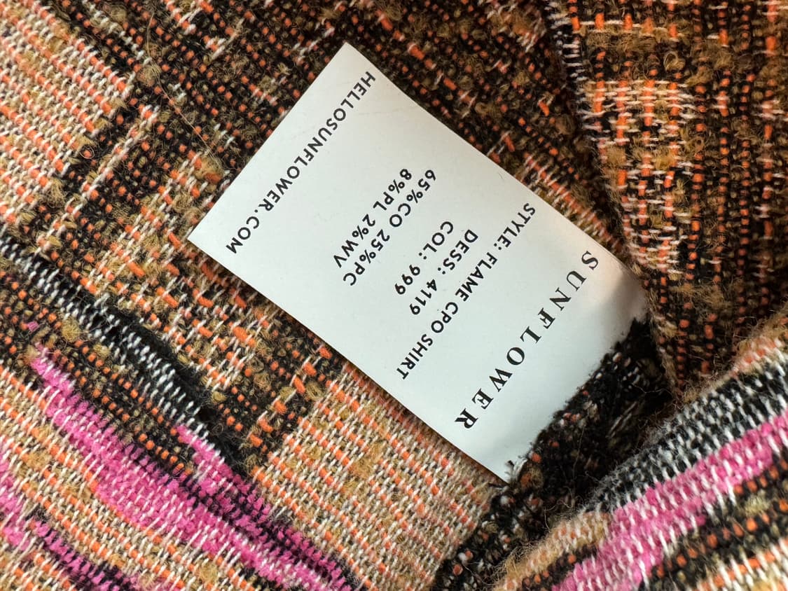 선플라워 플레임 cpo 셔츠 자켓 M  상품이미지6