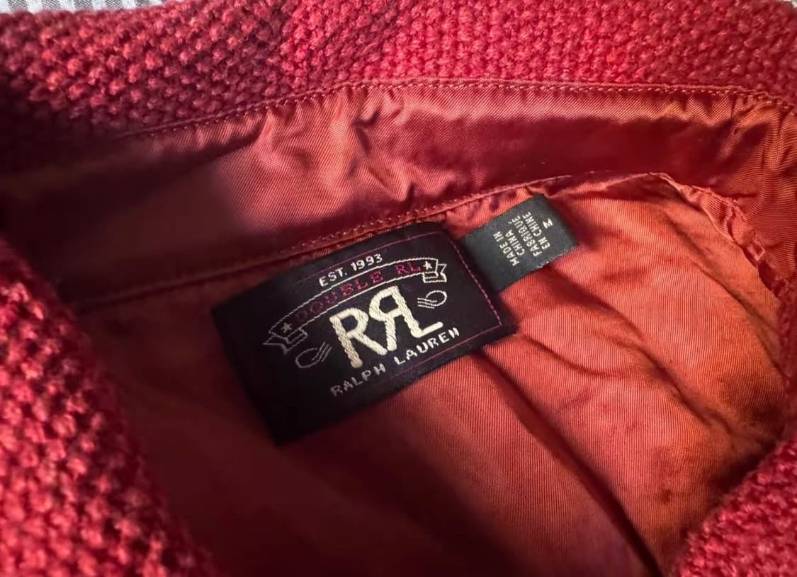 rrl 레드 니트 셔츠 m 상품이미지6