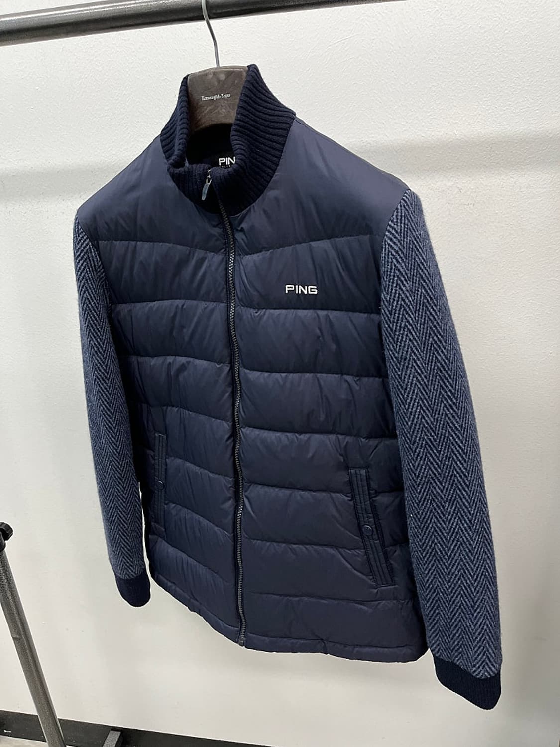 100) 핑 덕다운 방풍니트  상품이미지1