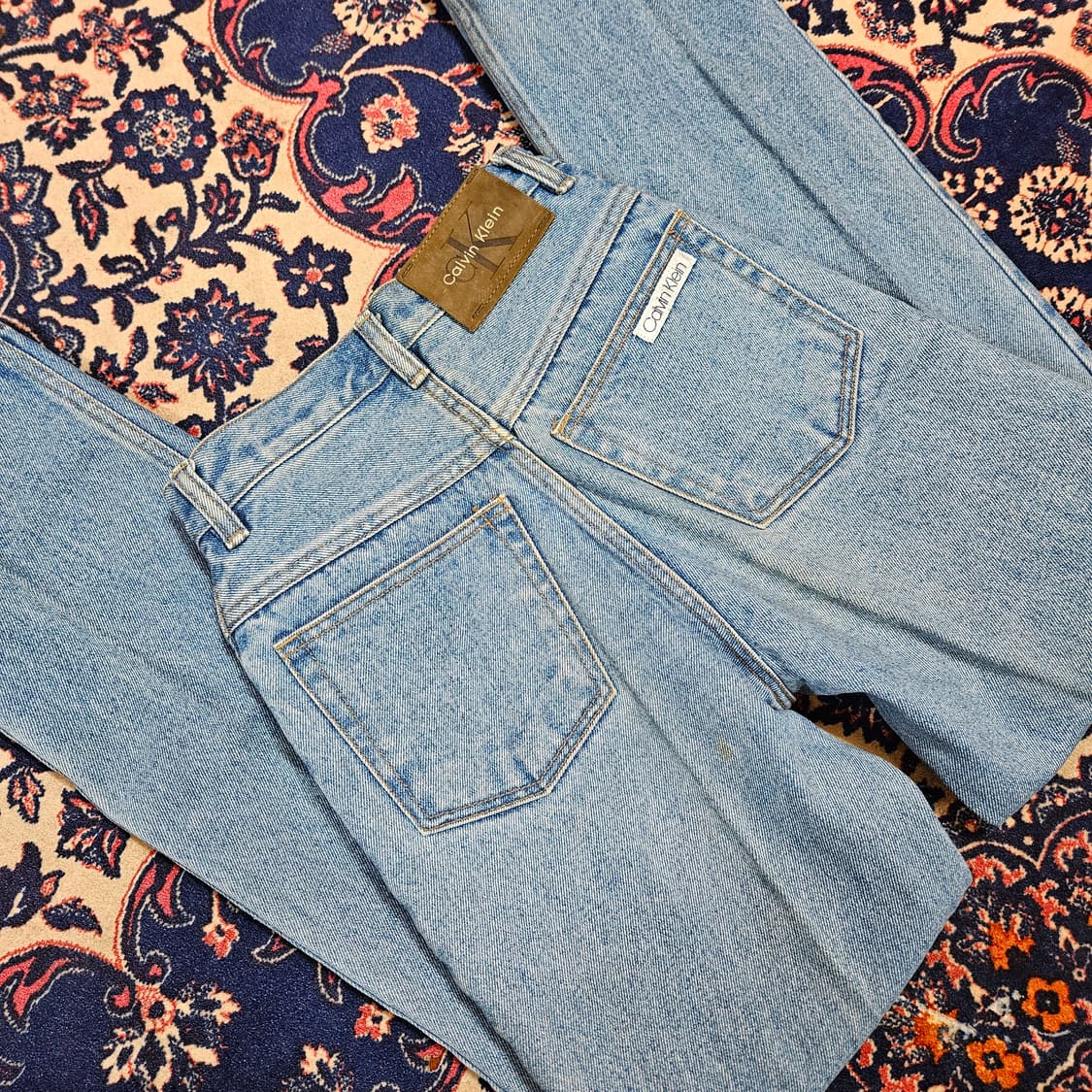 켈빈클라인 90's 빈티지 하이웨스트 스트레이트 데님 팬츠 상품이미지3