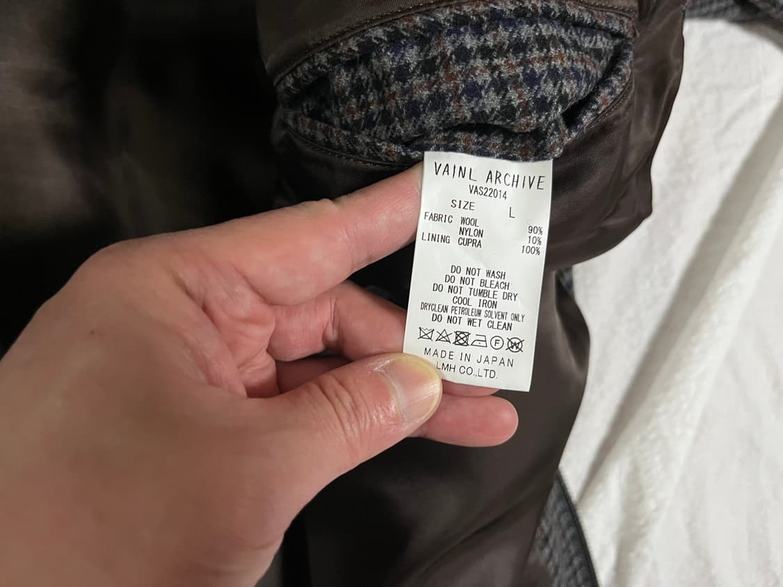 (새상품)(L)바이닐아카이브 Vainl Archive 울 자켓 상품이미지8