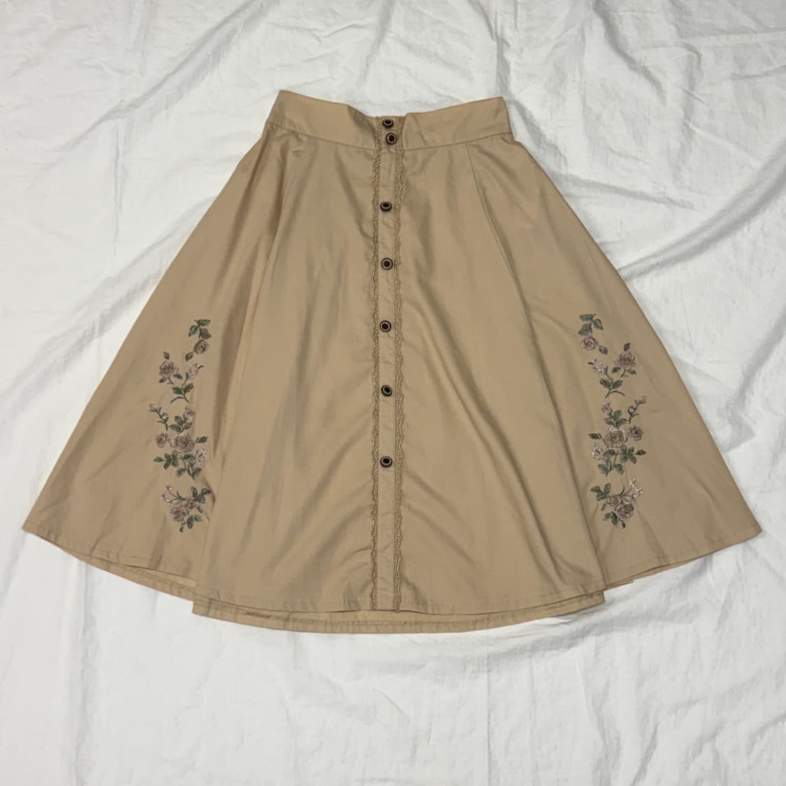 axes femme 로즈 베이지 스커트 상품이미지1