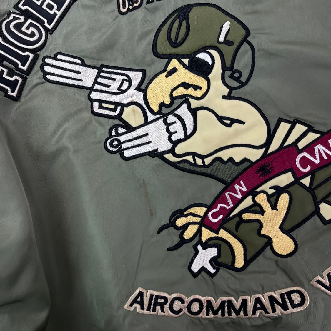 100 00s 빈티지 패치 ma-1 자켓 상품이미지7