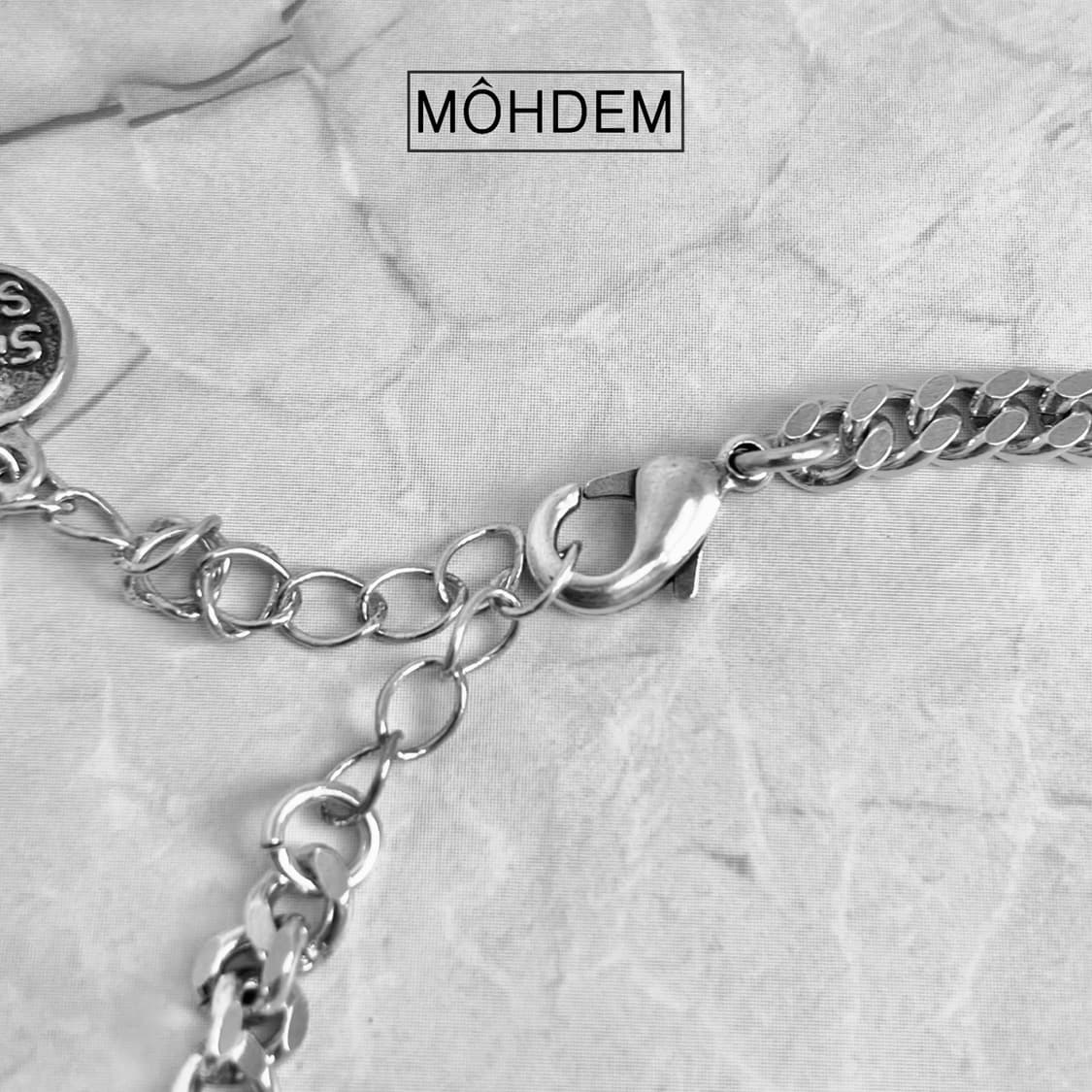 (Unise) 크로스6 실버 체인팔찌 상품이미지5