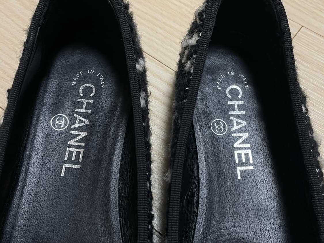 샤넬 트위드 발레리나 플랫 37 상품이미지3