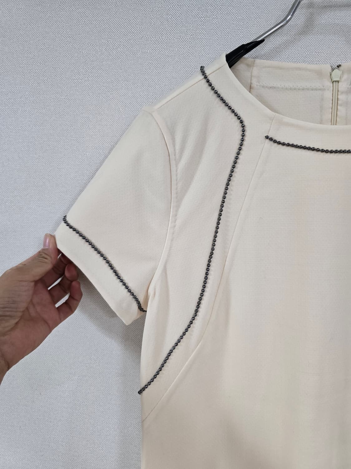 보테가베네타 매장판 정품 단정한 얇은모 반팔 원피스 상품이미지3