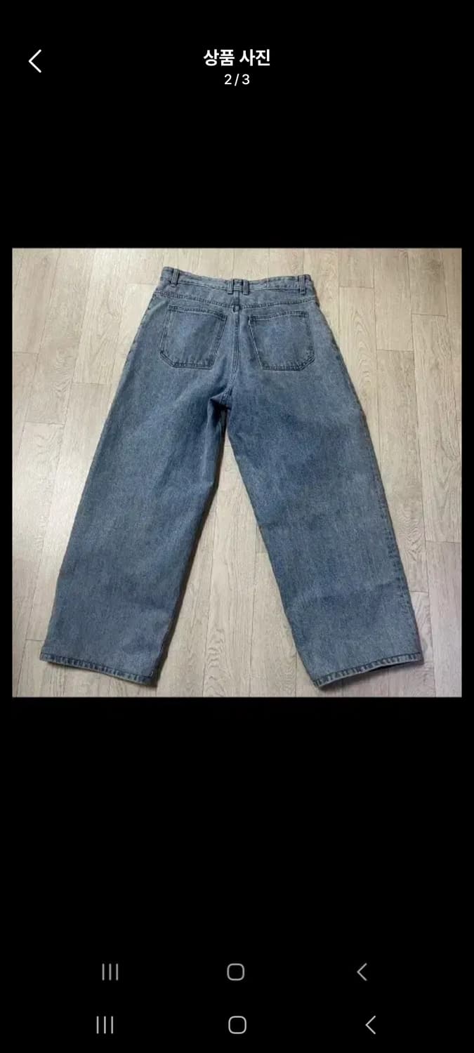 유스 스트럭쳐 와이드 데님 연청 m 30-32 상품이미지2