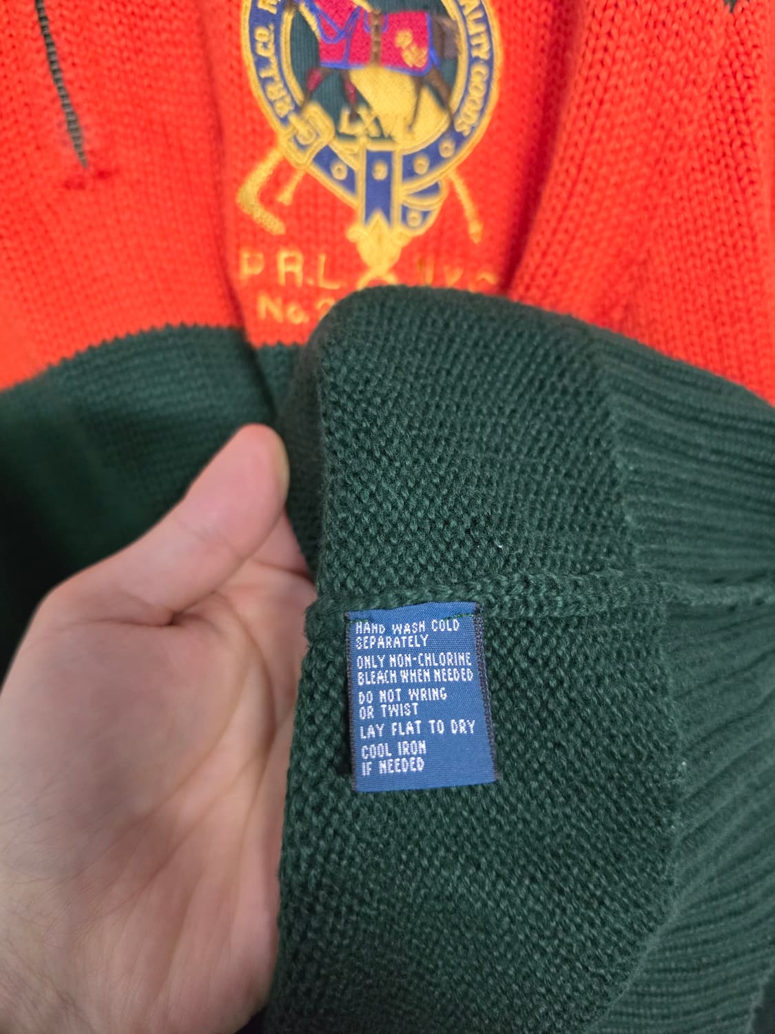 폴로 랄프로렌 하프 집업 니트M 상품이미지4