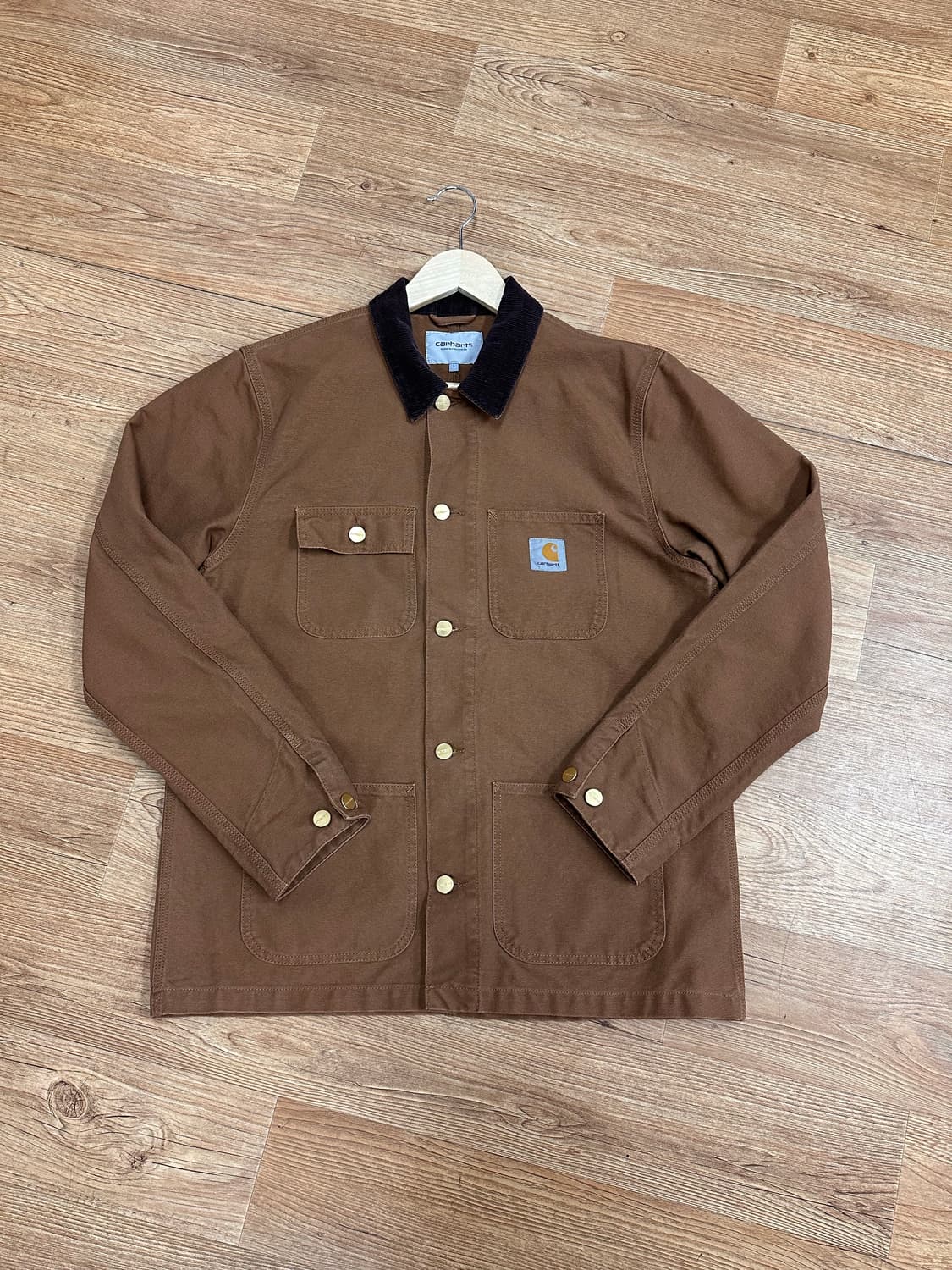 (L)칼하트WIP 캔버스 미시건 초어 코트 브라운 상품이미지3