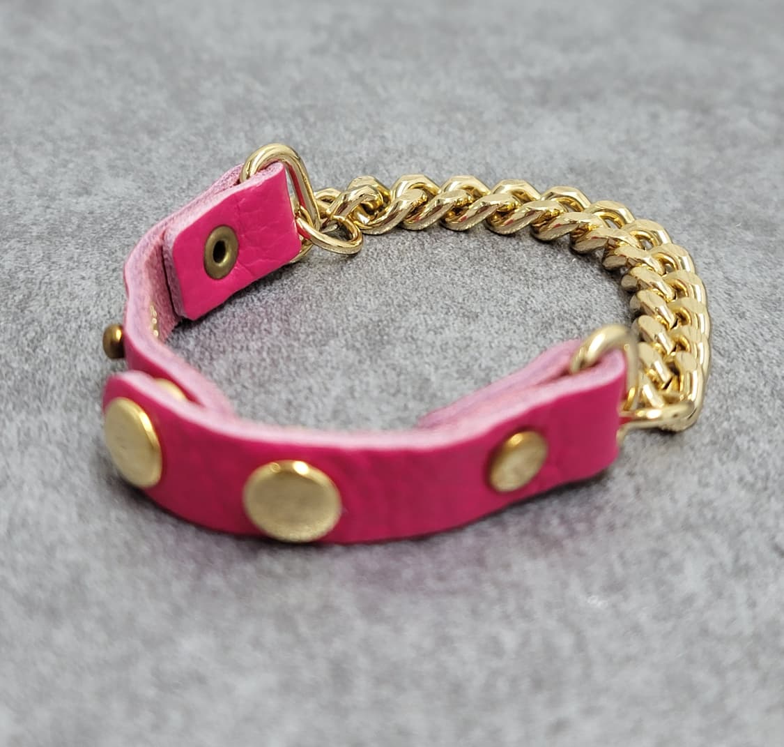 chain leather bracelet  상품이미지1