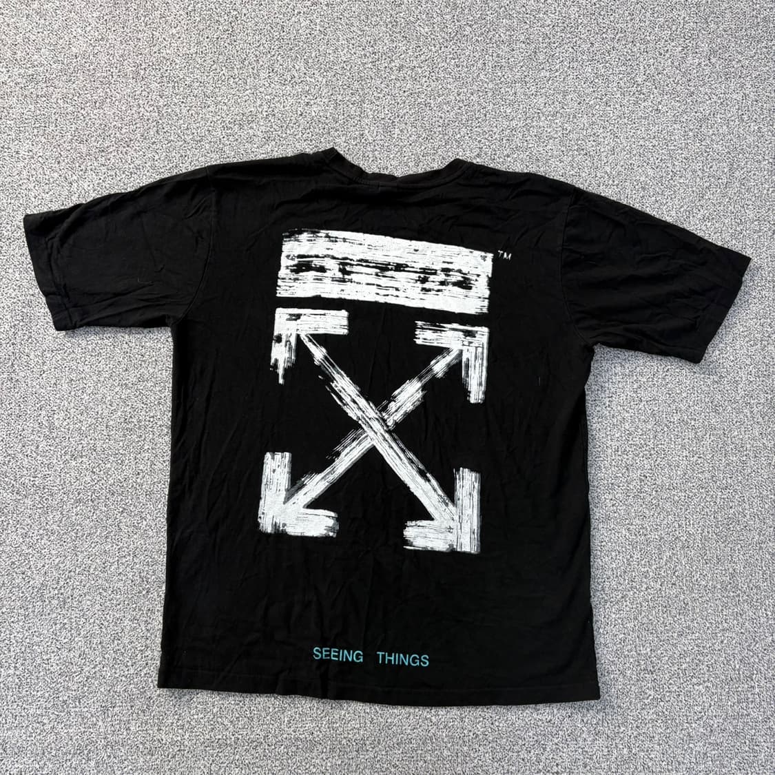 2XL 꺼짐 레터링 반팔 티셔츠 0420J 상품이미지3