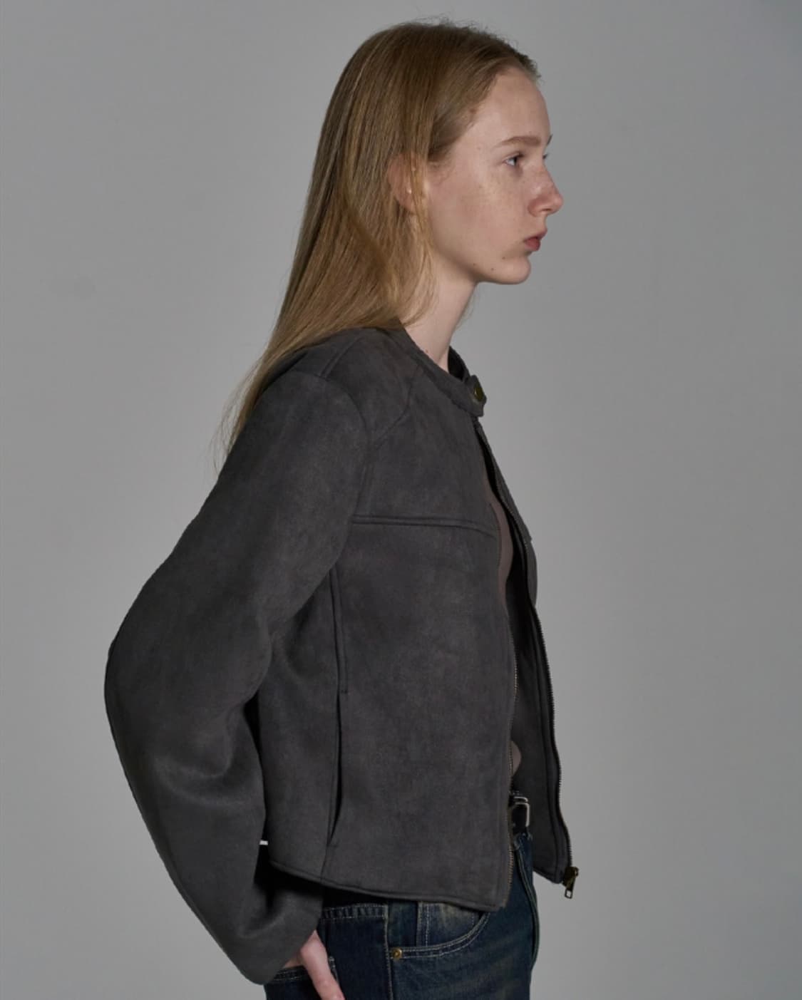 ELLIOTI Suede Jacket (Charcoal) 상품이미지4