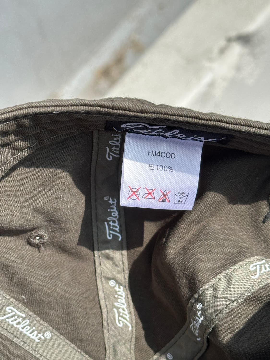 [M-L] 타이틀리스트 골프 카키 볼캡 모자 상품이미지6