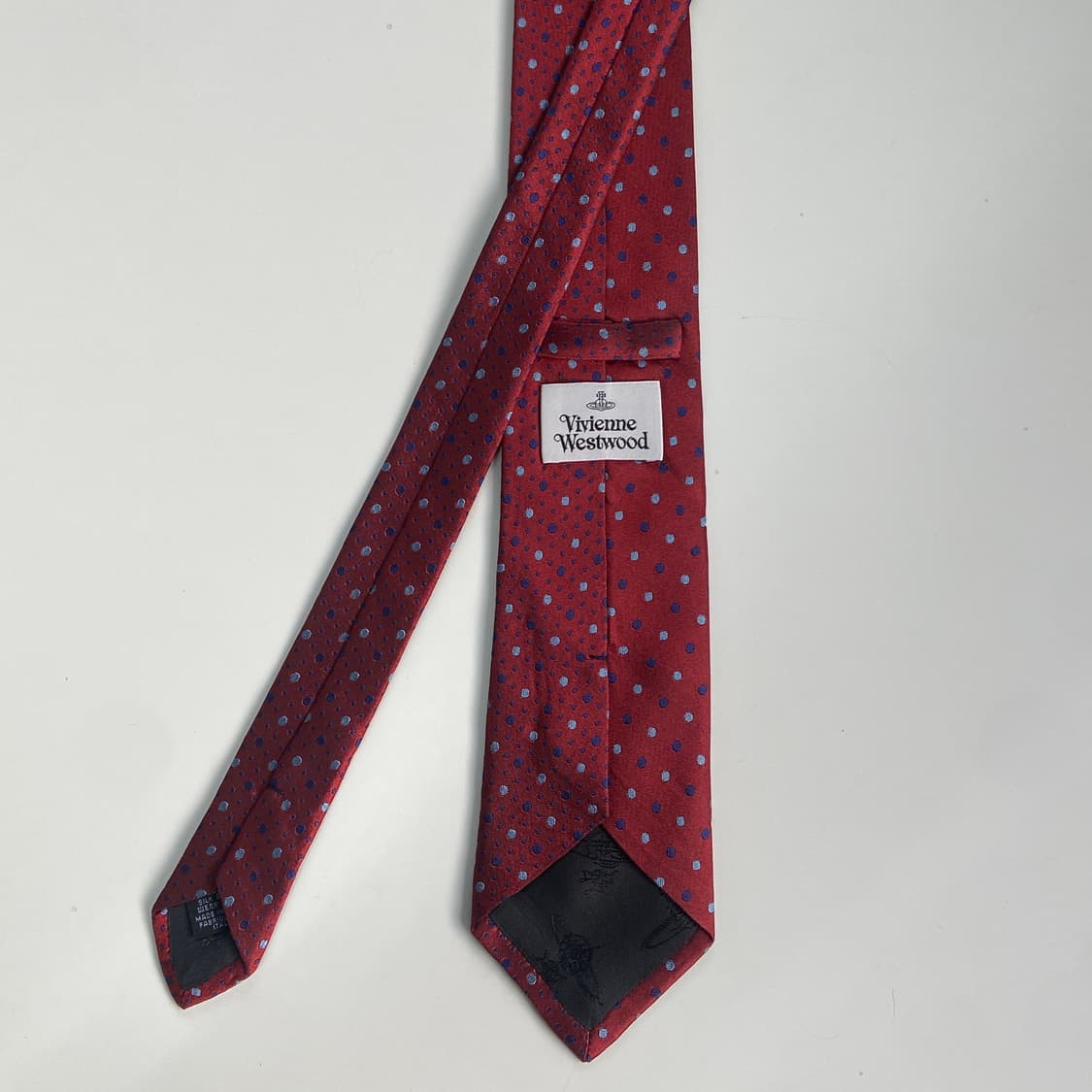 비비안웨스트우드 정품 명품 우주선로고넥타이(Vivienne) 상품이미지3