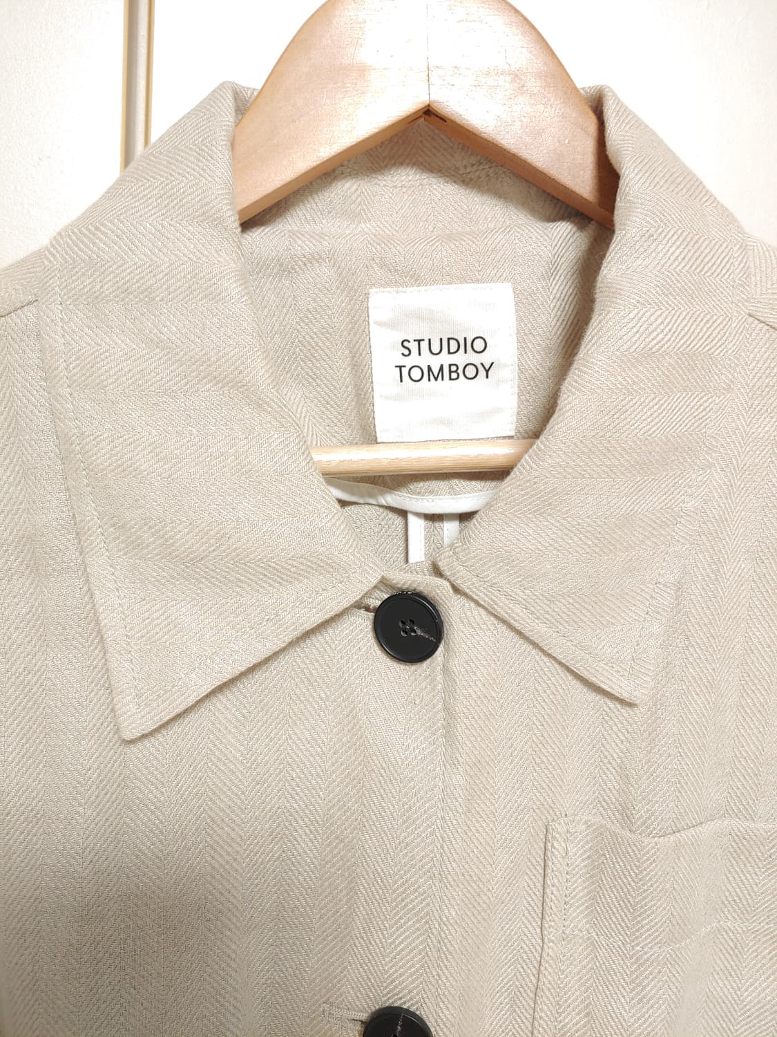 스튜디오톰보이 28만 헤링본마 셔츠형자켓 새옷 상품이미지8