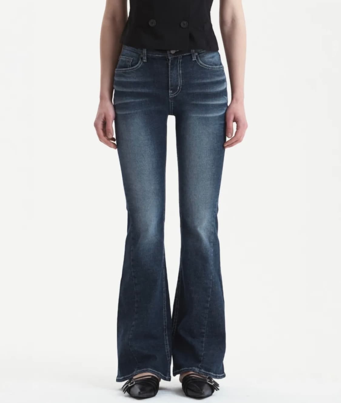 (L) 시너진 캣워싱 데님 팬츠 상품이미지1