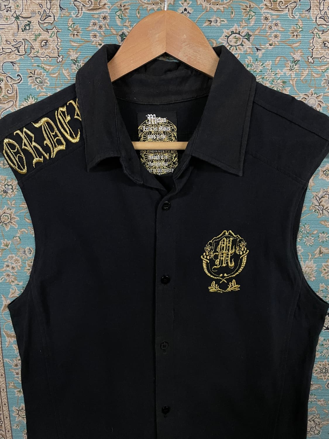 JPN Y2K 고딕 슬리브리스 셔츠1683 상품이미지2