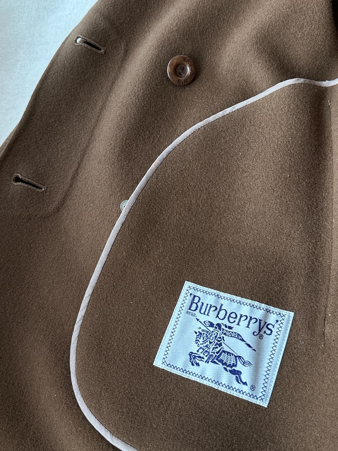 버버리 여성 더블 울 롱코트 브라운 JP38 (55-66) 상품이미지7