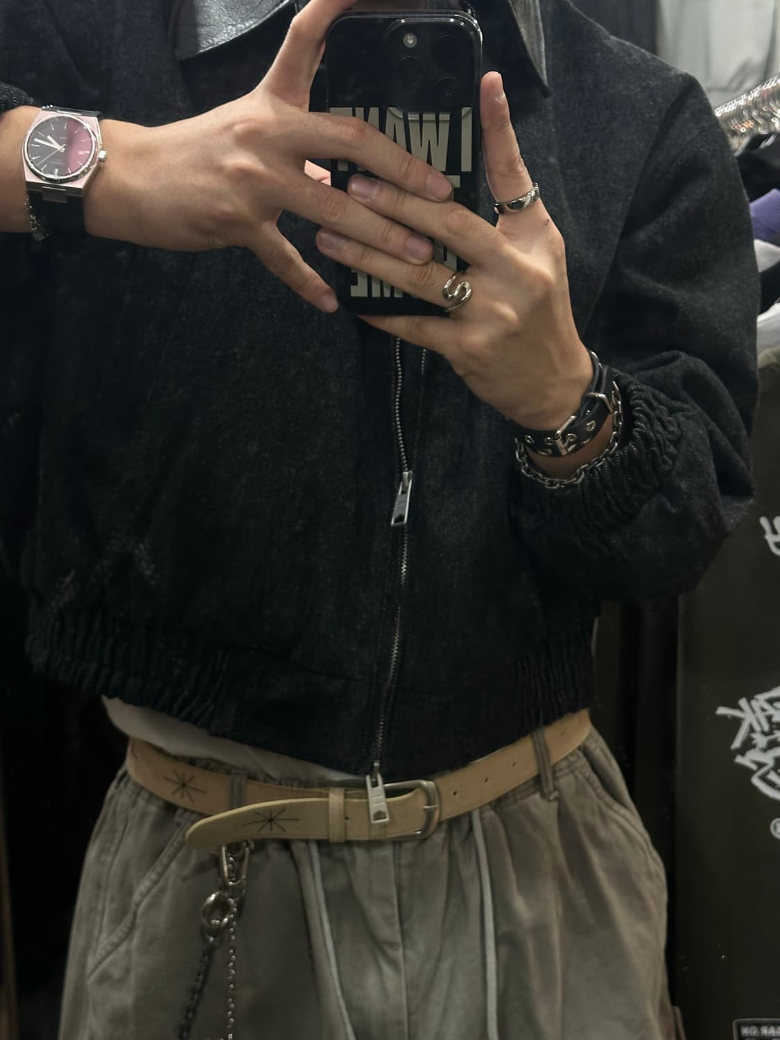 Shining suede belt- 샤이닝 자수 벨트/BEI 상품이미지9