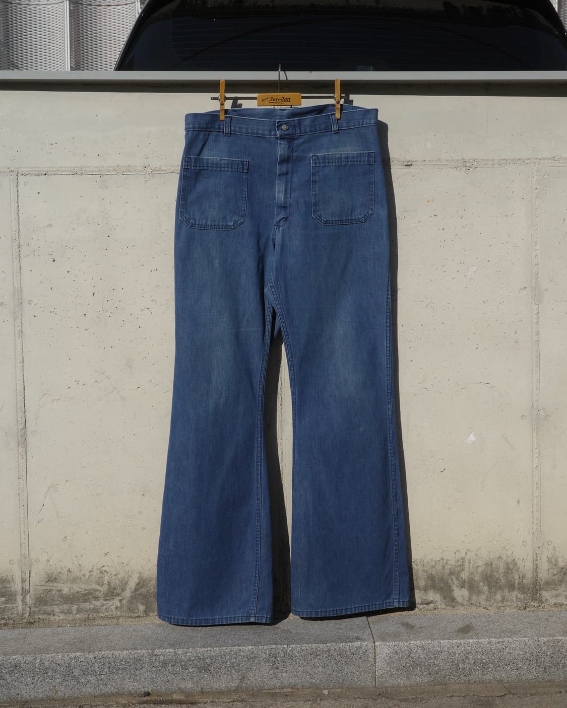 80s U.S.N Navdungaree 벨보텀 데님 플레어 팬츠 상품이미지1