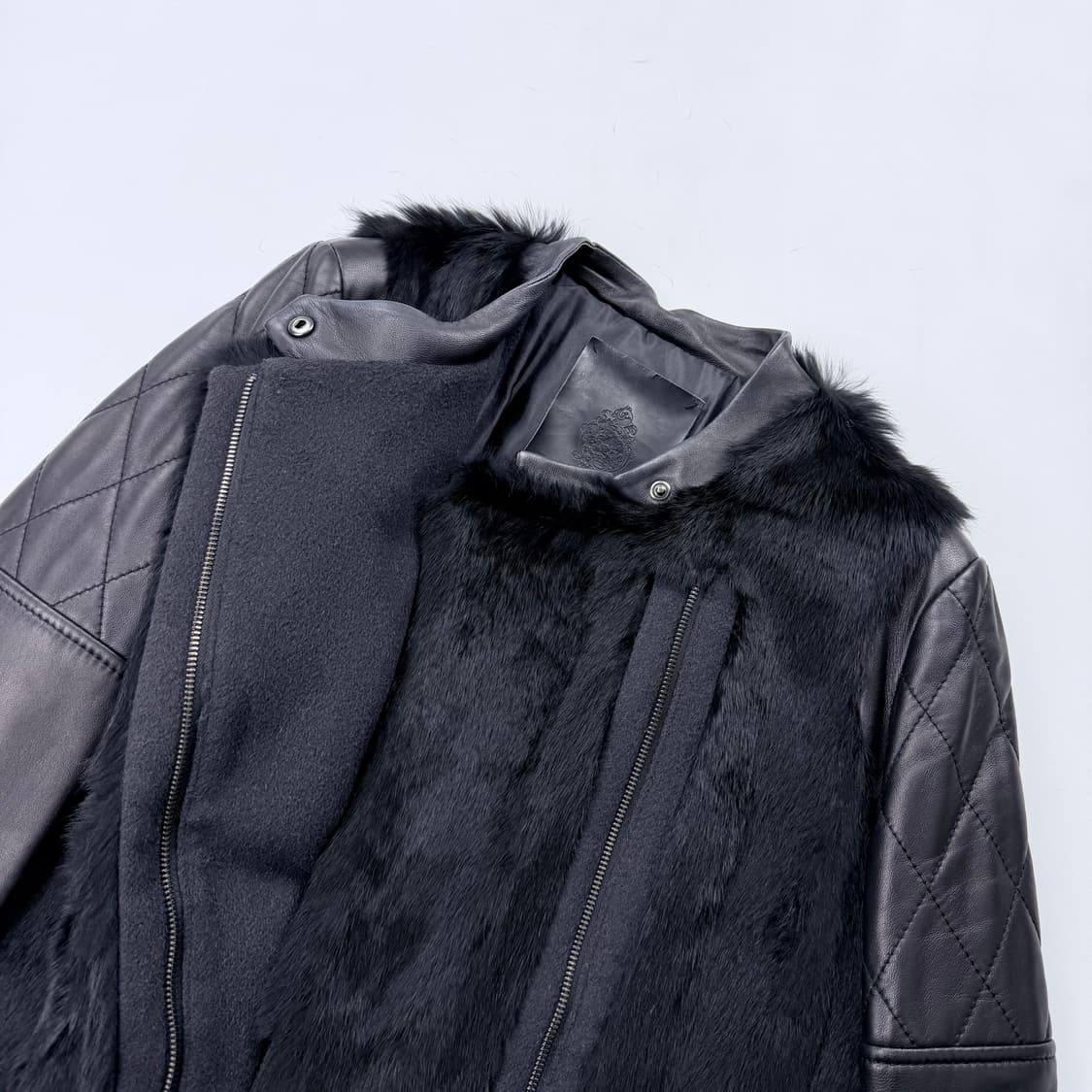 epitaph 래빗퍼&카멜 가죽 롱 무스탕 상품이미지5