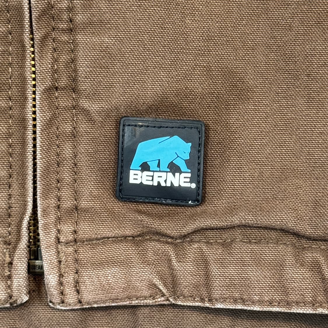 여S) BERNE 빈티지 워크웨어 액티브 자켓 다크브라운 상품이미지4